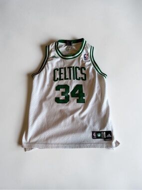 Boston Celtics Paul Pierce Jersey #34 White NBA Basketball L +2 Youth Adidas